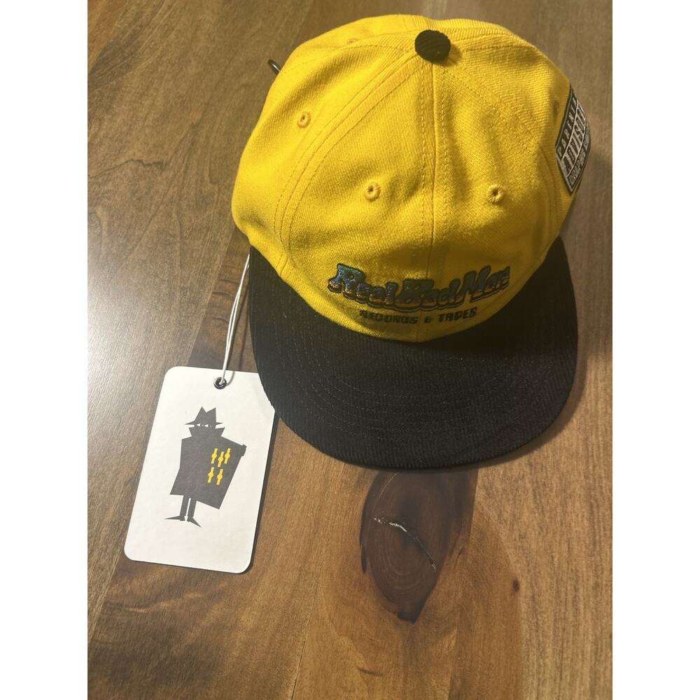 Real Bad Man Records & Tapes Snapback Hat Yellow Black New Streetwear